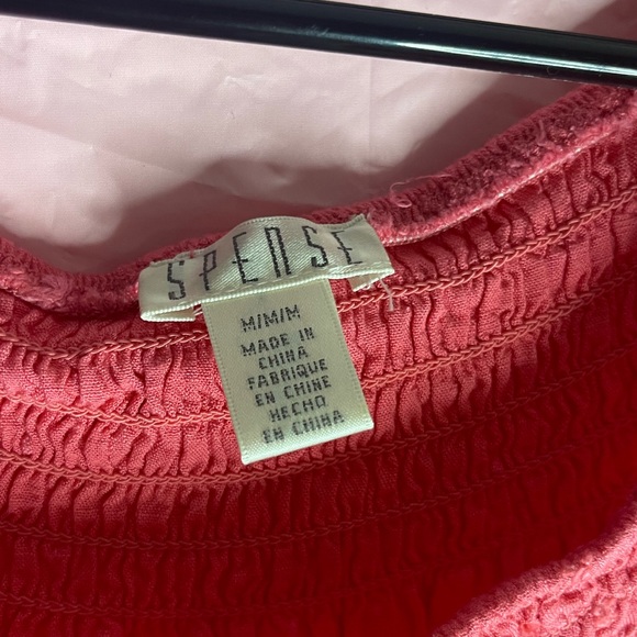 Spense women’s medium coral ruffle blouse - Picture 3 of 5